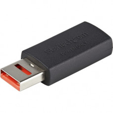 Startech.Com Secure Charging USB Data Blocker Adapter, Male/Female USB-A Data Blocking Charge/Power-Only Charging Adapter for Phone/Tablet - USB-A data blocking charging only adapter prevents data theft/spyware/malware - Power-Only No Data Pins - Male/Fem