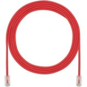 Panduit Cat.5e U/UTP Patch Network Cable - 12 ft Category 5e Network Cable for Network Device - First End: 1 x RJ-45 Male Network - Second End: 1 x RJ-45 Male Network - Patch Cable - 28 AWG - Red - 1 UTP28CH12RD
