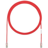 Panduit Cat.6 U/UTP Patch Network Cable - 14 ft Category 6 Network Cable for Network Device - First End: 1 x RJ-45 Male Network - Second End: 1 x RJ-45 Male Network - Patch Cable - 28 AWG - Clear, Red - 25 UTP28SP14RD-Q