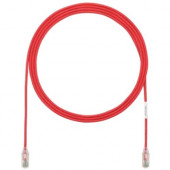 Panduit Cat.6 U/UTP Patch Network Cable - 15 ft Category 6 Network Cable for Network Device - First End: 1 x RJ-45 Male Network - Second End: 1 x RJ-45 Male Network - Patch Cable - 28 AWG - Clear, Red - 25 - TAA Compliance UTP28SP15RD-Q