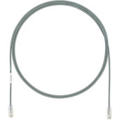Panduit Cat.6a F/UTP Patch Network Cable - 105 ft Category 6a Network Cable for Network Device - First End: 1 x RJ-45 Male Network - Second End: 1 x RJ-45 Male Network - Patch Cable - 28 AWG - Clear, International Gray - 1 - TAA Compliance UTP28X105GY