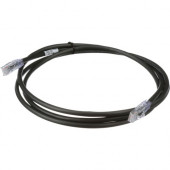 Panduit  PanNet Patch Cord, 24 AWG, Cat. 6A, RJ45, 10 ft., Black - 10 ft Category 6a Network Cable for Network Device, Server - First End: 1 x RJ-45 Male Network - Second End: 1 x RJ-45 Male Network - 10 Gbit/s - Patch Cable - Gold Plated Contact - CM - 2