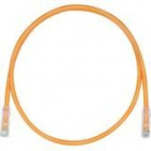 Panduit Cat.6 UTP Patch Network Cable - 7 ft Category 6 Network Cable for Network Device - First End: 1 x RJ-45 Male Network - Second End: 1 x RJ-45 Male Network - Patch Cable - Gold Plated Contact - Orange - 1 Pack - TAA Compliance UTPSP7ORY