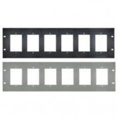 Valcom 3U 6-Gang Volume Control Panel, Black - TAA Compliance V-VCPANEL-BK
