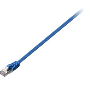V7 CAT5e Ethernet Shielded STP 10M Blue - 32.81 ft Category 5e Network Cable for Modem, Router, Hub, Patch Panel, Wallplate, PC, Network Card, Network Device - First End: 1 x RJ-45 Male Network - Second End: 1 x RJ-45 Male Network - Patch Cable - Shieldin