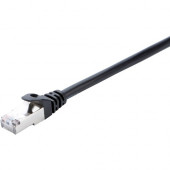 V7 CAT5e Ethernet Shielded STP 10M Black - 32.81 ft Category 5e Network Cable for Modem, Router, Hub, Patch Panel, Wallplate, PC, Network Card, Network Device - First End: 1 x RJ-45 Male Network - Second End: 1 x RJ-45 Male Network - Patch Cable - Shieldi