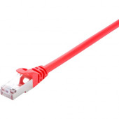 V7 CAT5e Ethernet Shielded STP 03M Red - 9.84 ft Category 5e Network Cable for Modem, Router, Hub, Patch Panel, Wallplate, PC, Network Card, Network Device - First End: 1 x RJ-45 Male Network - Second End: 1 x RJ-45 Male Network - Patch Cable - Shielding 
