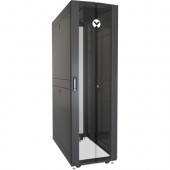 Vertiv VR Rack - 42U Server Rack Enclosure| 600x1200mm| 19-inch Cabinet (VR3300) - 2000x600x1200mm (HxWxD)| 77% perforated doors| Sides| Casters VR3300