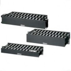 Panduit PatchLink WMP1E-KIT Horizontal Cable Manager - Black - 1U Rack Height - 19" Panel Width - TAA Compliance WMP1E-KIT