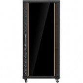 Istarusa Claytek WNG2710-P123UB Rack Cabinet - For Server - 27U Rack Height x 19" Rack Width - Floor Standing - Black - Aluminum, Steel, Glass, SPCC, SPCC, SPCC - 780 lb Dynamic/Rolling Weight Capacity - 1700 lb Static/Stationary Weight Capacity WNG2