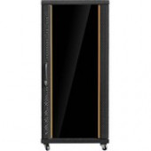 Istarusa Claytek 27U 1000mm Depth Rack-mount Server Cabinet with 1U Tray - For Server - 27U Rack Height x 19" Rack Width x 32" Rack Depth - Black - SPCC, Glass, SPCC, Aluminum, Steel - 780 lb Dynamic/Rolling Weight Capacity - 1700 lb Static/Stat