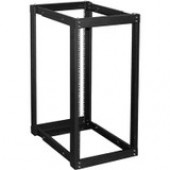 Istarusa Claytek 22U 1100mm Adjustable Open Frame Server Rack with 1U Supporting Tray - For Server - 22U Rack Height43.31" Rack Depth - Black - SPCC, Steel - 375 lb Maximum Weight Capacity - TAA Compliance WOR2211-SFH25