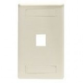 Black Box GigaStation2 1 Socket Network Faceplate - 1 x Socket(s) - Ivory - TAA Compliance WPT454