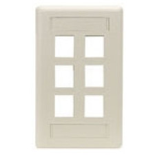 Black Box GigaStation2 12 Socket Network Faceplate - 12 x Socket(s) - Office White WPT492