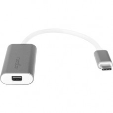Rocstor USB-C to Mini DisplayPort Adapter - 1 Pack - 7680 x 4320 Supported - Gray Aluminum Y10A242