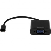 Rocstor Premium USB-C&trade; to VGA adapter Converter- 6" - USB Type-C to VGA Video Adapter - For use with Macbook&reg;, Macbook Pro&reg;, Chromebook&reg;, Notebook, Projectors, TV, Netbook - 1 Pack - 1 x HD-15 Female VGA - 1 x Type C