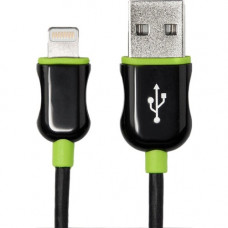 Rocstor Premium 6 ft./2 m. Black Lightning to USB Charge Sync Cable - 6 ft Lightning/USB Data Transfer Cable - First End: 1 x Type A Male USB - Second End: 1 x Lightning Male Proprietary Connector - MFI - Black Y10C259