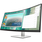 HP E344c 34" WQHD Curved Screen LCD Monitor - 21:9 - 34" Class - Vertical Alignment (VA) - 3440 x 1440 - 400 Nit - 4 ms - 60 Hz Refresh Rate - HDMI - DisplayPort - USB Hub 6GJ95U9#ABA