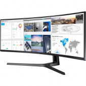 Samsung C49J89 49" Double Full HD (DFHD) Curved Screen LED LCD Monitor - 32:9 - Charcoal Black Hairline, Titanium - Vertical Alignment (VA) - 3840 x 1080 - 16.7 Million Colors - 300 Nit Typical, 250 Nit Minimum - 5 ms - 120 Hz Refresh Rate - HDMI - D
