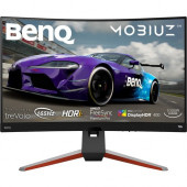 BenQ MOBIUZ EX3210R 31.5" WQHD Curved Screen LED Gaming LCD Monitor - 16:9 - Metallic Gray - 32" Class - Vertical Alignment (VA) - 2560 x 1440 - 16.7 Million Colors - FreeSync Premium Pro - 300 Nit Typical, 400 Nit Peak (HDR Mode) - 1 ms - 165 H