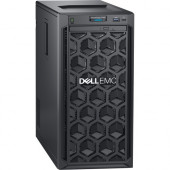 Dell EMC PowerEdge T140 Mini-tower Server - 1 x Intel Xeon E-2124 Quad-core (4 Core) 3.30 GHz - 8 GB Installed DDR4 SDRAM - 1 TB (1 x 1 TB) Serial ATA HDD - 12Gb/s SAS, Serial ATA/600 Controller - 1 x 365 W - 1 Processor Support - 64 GB RAM Support - Giga