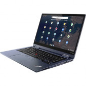Lenovo ThinkPad C13 Yoga Gen 1 20UX001UUS 13.3" Touchscreen Convertible 2 in 1 Chromebook - Full HD - 1920 x 1080 - AMD Ryzen 5 3500C Quad-core (4 Core) 2.10 GHz - 16 GB RAM - 256 GB SSD - Abyss Blue - AMD Chip - Chrome OS with Chrome Enterprise Upgr