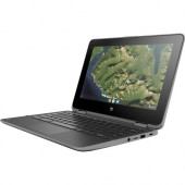 HP Chromebook x360 11 G2 EE 11.6" Touchscreen Convertible 2 in 1 Chromebook - 1366 x 768 - Intel Celeron N4000 Dual-core (2 Core) 1.10 GHz - 4 GB Total RAM - 32 GB Flash Memory - Chrome OS - Intel UHD Graphics 600 - BrightView, In-plane Switching (IP