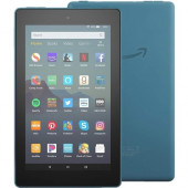 Amazon Fire 7 Tablet - 7" - 1 GB RAM - 16 GB Storage - Twilight Blue - MediaTek 8163 SoC Quad-core (4 Core) 1.30 GHz microSD Supported - 1024 x 600 - In-plane Switching (IPS) Technology Display - 2 Megapixel Front Camera B07HZHJGY7