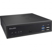 Shuttle XPC slim DH02U Desktop Computer - Black - DDR4 SDRAM - NVIDIA GeForce GTX 1050 4 GB Integrated - HDMI - 4 USB 3.0 Port(s) DH02U