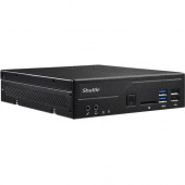 Shuttle XPC slim DH310V2 Barebone System Slim PC - Intel H310 Chipset - Socket H4 LGA-1151 - Black - 32 GB DDR4 SDRAM DDR4-2666/PC4-21300 Maximum RAM Support - Serial ATA/600 - Intel HD Graphics Integrated - 1 x Total Bays - 1 2.5" Bay(s) - Processor