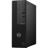 Dell OptiPlex 3000 3080 Desktop Computer - Intel Core i3 10th Gen i3-10105 - 8 GB RAM DDR4 SDRAM - 256 GB NVMe M.2 PCI Express M.2 SSD - Small Form Factor - Black - Windows 10 Pro - Intel DDR4 SDRAM - DVD-Writer - English Keyboard - 200 W DH6X6