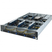 Gigabyte G242-Z10 Barebone System - 2U Rack-mountable - AMD - Socket SP3 - 1 x Processor Support - 128 GB DDR4 SDRAM DDR4-3200/PC4-25600 Maximum RAM Support - Serial ATA - ASPEED AST2500 Integrated - 6 x Total Bays - 4 3.5" Bay(s) - 2 2.5" Bay(s