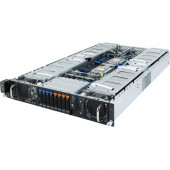 Gigabyte G292-Z40 Barebone System - 2U Rack-mountable - AMD - Socket SP3 - 2 x Processor Support - DDR4 SDRAM DDR4-3200/PC4-25600 Maximum RAM Support - Serial ATA/600, 12Gb/s SAS - ASPEED AST2500 Integrated - 8 x Total Bays - 8 2.5" Bay(s) - Processo