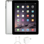 Ereplacements Refurbished Apple iPad 4, 32GB, WiFi, Black, 1 Year Warranty - (A1458, B009W9AEOM, IPAD4B32, MD511LL/A) - Included Accessories: UL compliant non-OEM charging block (10W-12W), MFi (Made For iPad) compliant non-OEM charging cable IPAD4B32