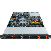 Gigabyte R162-Z10 Barebone System - 1U Rack-mountable - AMD - Socket SP3 - 1 x Processor Support - 128 GB DDR4 SDRAM DDR4-3200/PC4-25600 Maximum RAM Support - ASPEED AST2500 Integrated - 10 x Total Bays - 10 2.5" Bay(s) - 7 x Total Expansion Slots - 