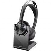 Plantronics Poly Voyager Focus 2 Headset - Stereo - USB Type A - Wired/Wireless - Bluetooth - 164 ft - 20 Hz - 20 kHz - Over-the-head - Binaural - Ear-cup - MEMS Technology, Noise Cancelling, Electret, Condenser Microphone - Noise Canceling 214433-01