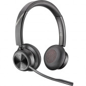 Plantronics Poly Savi 7320 Office, S7320 CD, Stereo - Stereo - Wireless - DECT 6.0 - 590 ft - 20 Hz - 20 kHz - On-ear - Binaural - Ear-cup - Noise Canceling - Black - TAA Compliance 214777-01
