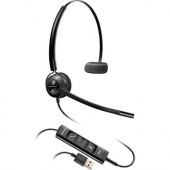 Plantronics Poly EncorePro EP545 Headset - Mono - USB Type A, USB Type C - Wired - 150 Hz - 6.80 kHz - Over-the-head - Monaural - Ear-cup - 7.15 ft Cable - TAA Compliance 218277-01