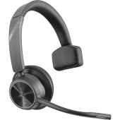 Plantronics Poly Voyager 4300 UC 4310-M Headset - Mono - USB Type A - Wired/Wireless - Bluetooth - 164 ft - 20 Hz - 20 kHz - Over-the-head - Monaural - Ear-cup - 4.92 ft Cable - Noise Cancelling Microphone - TAA Compliance 218470-01