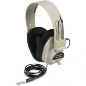 Ergoguys Ultra Sturdy Stereo Headphone with Volume Control - Wired Connectivity - Stereo - Over-the-head - Beige 2924AVPS