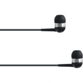 4XEM Ear Bud Headphone Black - Stereo - Mini-phone - Wired - 16 Ohm - 20 Hz - 18 kHz - Earbud - Binaural - In-ear - 3.75 ft Cable - Black 4XIBUDBK