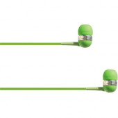 4XEM Ear Bud Headphone Green - Stereo - Mini-phone - Wired - 16 Ohm - 20 Hz - 18 kHz - Earbud - Binaural - In-ear - 3.75 ft Cable - Green 4XIBUDGN