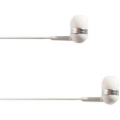 4XEM Ear Bud Headphone White - Stereo - Mini-phone - Wired - 16 Ohm - 20 Hz - 18 kHz - Earbud - Binaural - In-ear - 3.75 ft Cable - White 4XIBUDWH
