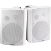 Monoprice MPA-25-WH Speaker System - 25 W RMS - Wall Mountable - White - 20 Hz - 20 kHz - LED Indicator 7496