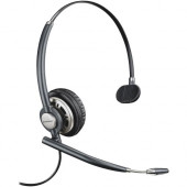 Plantronics EncorePro HW710 Wired Mono Headset - Mono - Black - Quick Disconnect - Wired - Over-the-head - Monaural - Circumaural - Noise Cancelling Microphone - Noise Canceling - TAA Compliance 78712-101