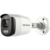Hikvision ColorVu DS-2CE10HFT-F 5 Megapixel Surveillance Camera - Mini Bullet - 65.62 ft Night Vision - 2560 x 1944 - CMOS - Junction Box Mount - TAA Compliance DS-2CE10HFT-F 3.6MM