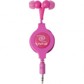 Emerge Earphone - Stereo - Pink - Mini-phone - Wired - Earbud - Binaural - Open - 3.90 ft Cable ETAUDIOPNK