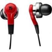 Thermaltake ISURUS Gaming Earset - Stereo - Mini-phone - Wired - 16 Ohm - 20 Hz - 20 kHz - Earbud - Binaural - Open - Red HT-ISU005EBRE