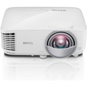 BenQ MW826ST 3D Ready Short Throw DLP Projector - 720p - HDTV - 16:10 - Front - Interactive - 200 W - 5000 Hour Normal Mode - 10000 Hour Economy Mode - 1280 x 800 - WXGA - 20,000:1 - 3400 lm - HDMI - USB - 260 W MW826ST