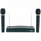 Naxa Professional Dual Wireless Microphone Kit - 110 MHz to 270 MHz Operating Frequency - 80 Hz to 12 kHz Frequency Response - 98.43 ft Operating Range NAM984